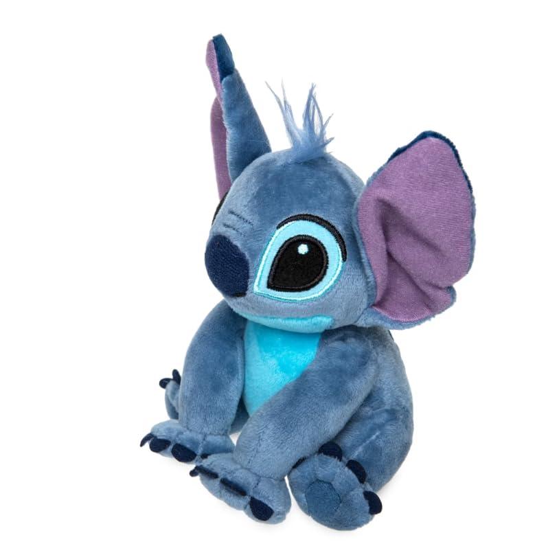 Disney Official Stitch Mini Bean Bag Plush - 6-Inch Seated Stuffed Animal with Embroidered Details