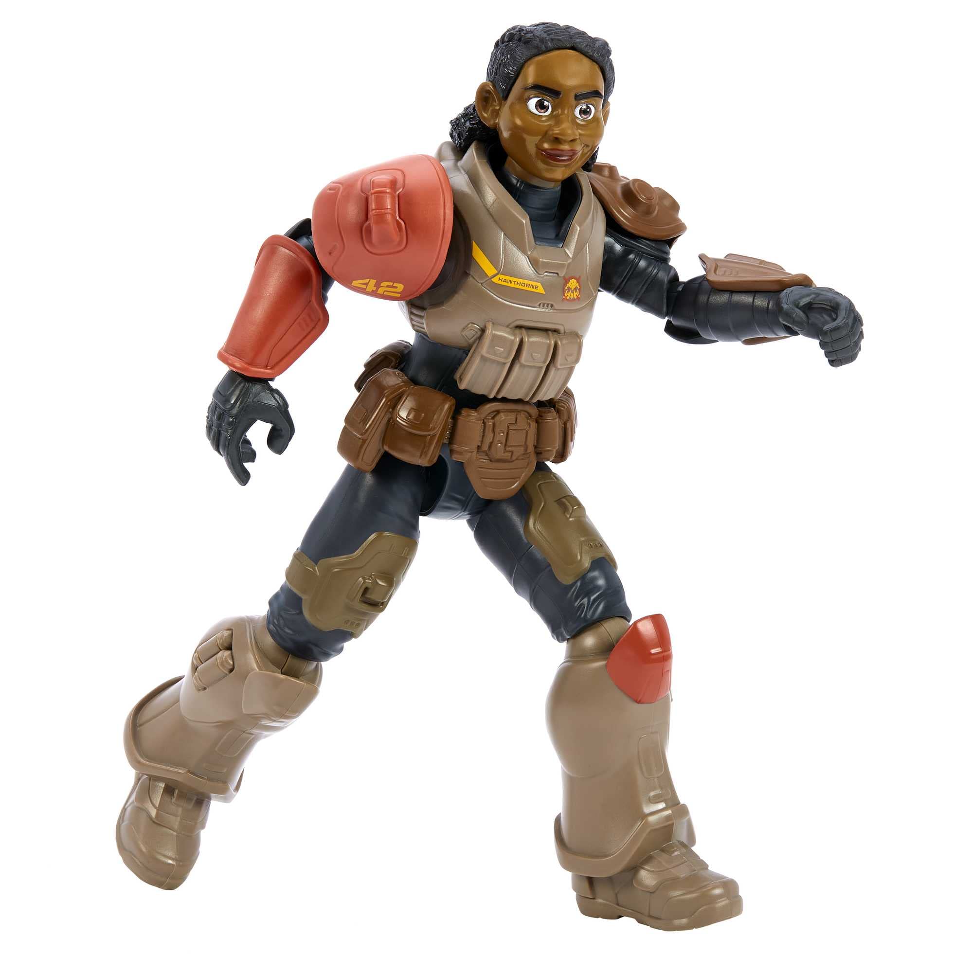 Disney Pixar Lightyear Izzy Hawthorne Action Figure - Jr. ZAP Patrol Costume, 14-Point Articulation, 10.6 Inches Tall