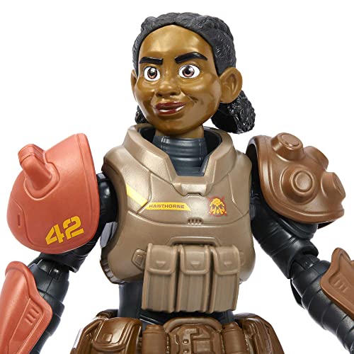 Disney Pixar Lightyear Izzy Hawthorne Action Figure - Jr. ZAP Patrol Costume, 14-Point Articulation, 10.6 Inches Tall