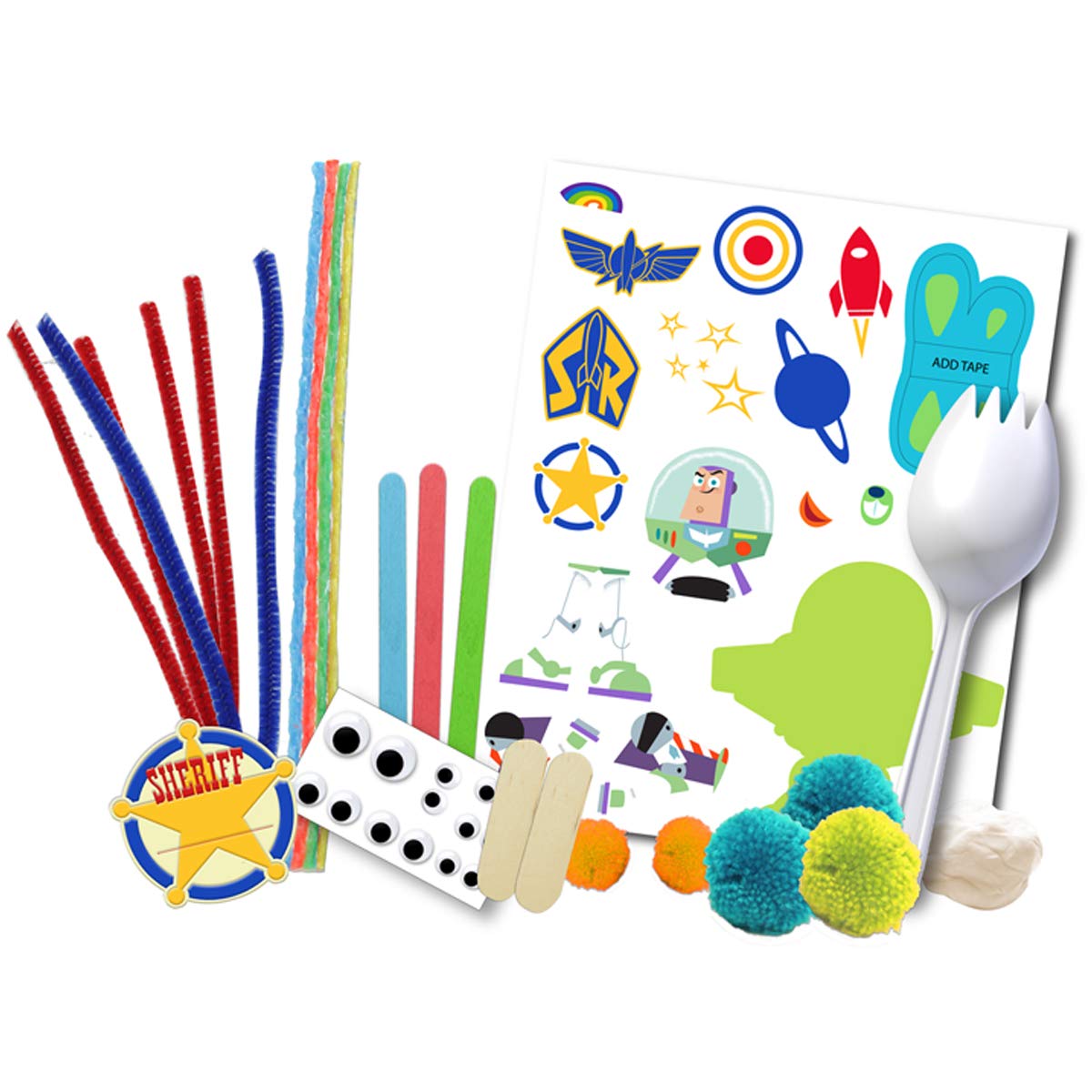 Disney Pixar Toy Story Creativity Set by Tara Toys – Coloring Sheets, Stickers, Markers & More for Kids Ages 3+