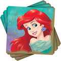 Disney Princess Ariel Luncheon Napkins - 16-Pack of 6.5-Inch 2-Ply Party Napkins by Amscan