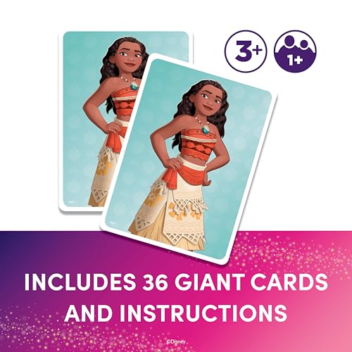 Disney Princess Giant Matching Game – 36 Mega Cards for Kids Ages 3+
