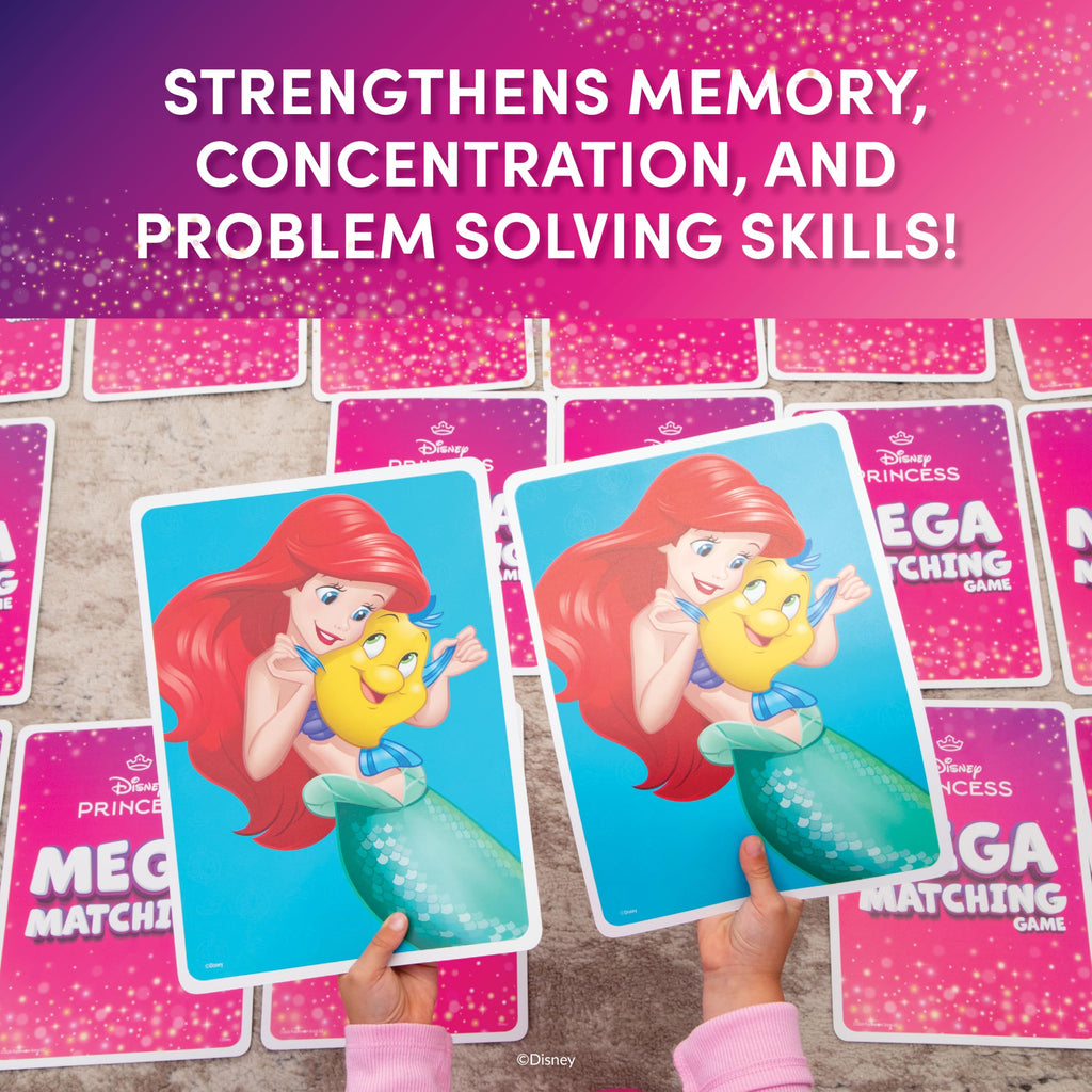 Disney Princess Giant Matching Game – 36 Mega Cards for Kids Ages 3+