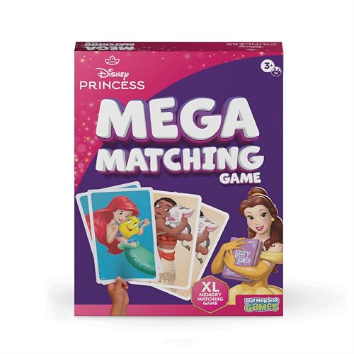 Disney Princess Giant Matching Game – 36 Mega Cards for Kids Ages 3+