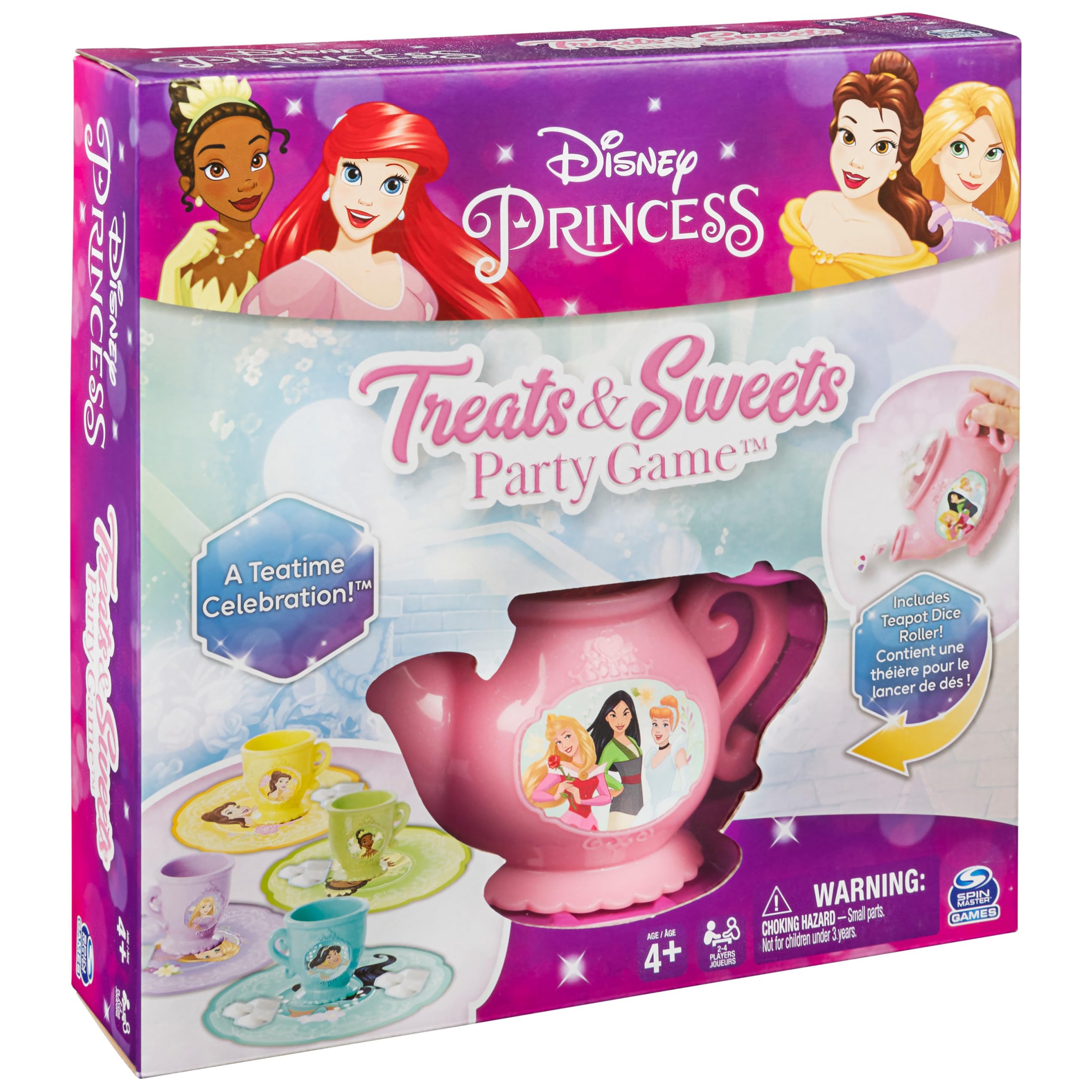 Disney Princess Treats & Sweets Party Board Game – Matching Memory Game for Kids Ages 4+