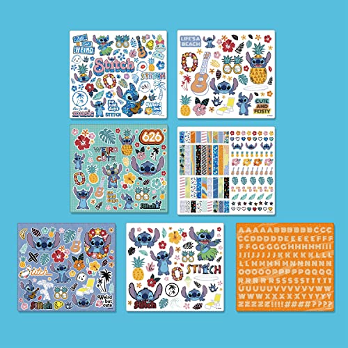 Disney Stitch Color & Collage Design Set by Fashion Angels – 15 Posters & 450+ Stickers for Kids Ages 8+