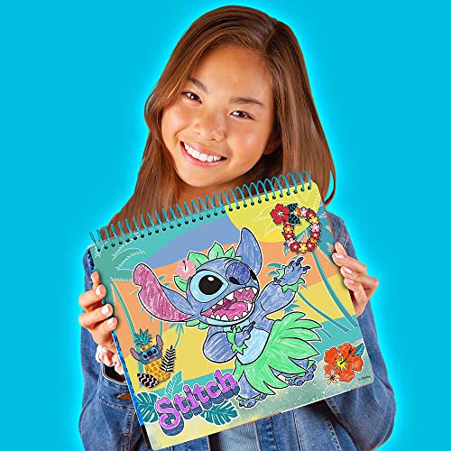 Disney Stitch Color & Collage Design Set by Fashion Angels – 15 Posters & 450+ Stickers for Kids Ages 8+
