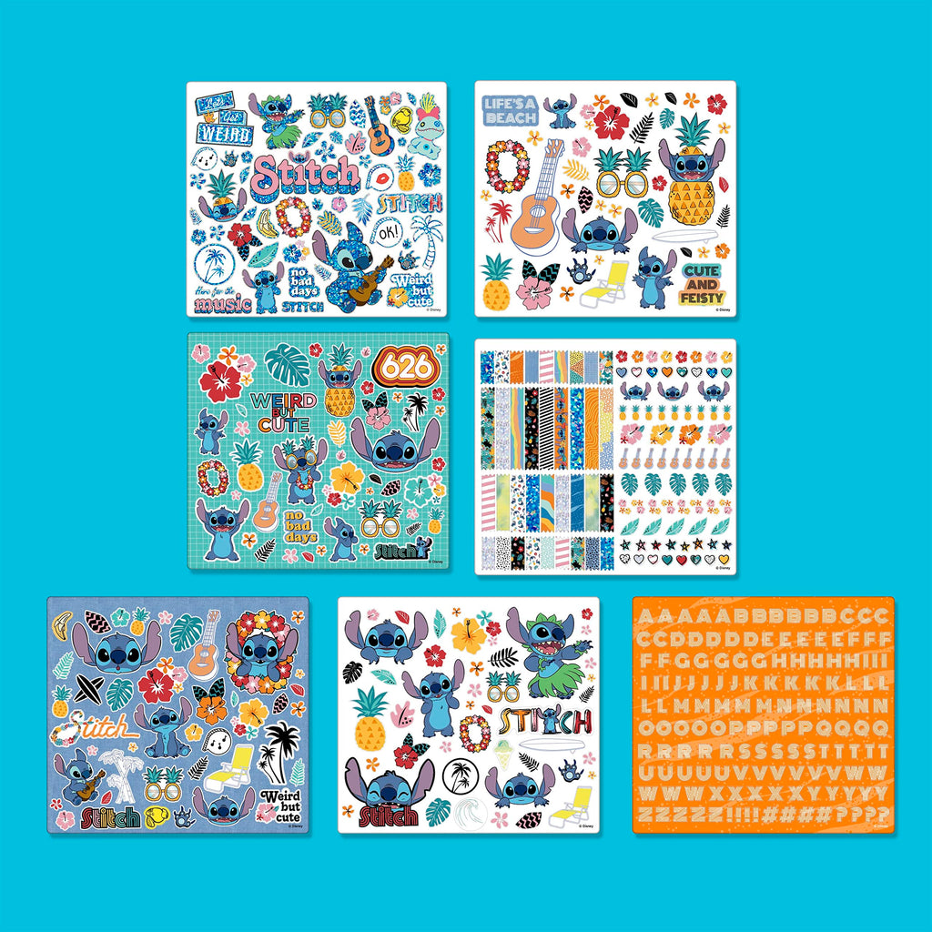 Disney Stitch Color & Collage Design Set by Fashion Angels – 15 Posters & 450+ Stickers for Kids Ages 8+