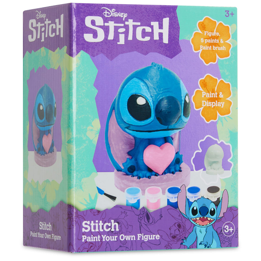 Disney Stitch Paint Your Own Plaster Figure Set – DIY Art Kit for Kids and Teens