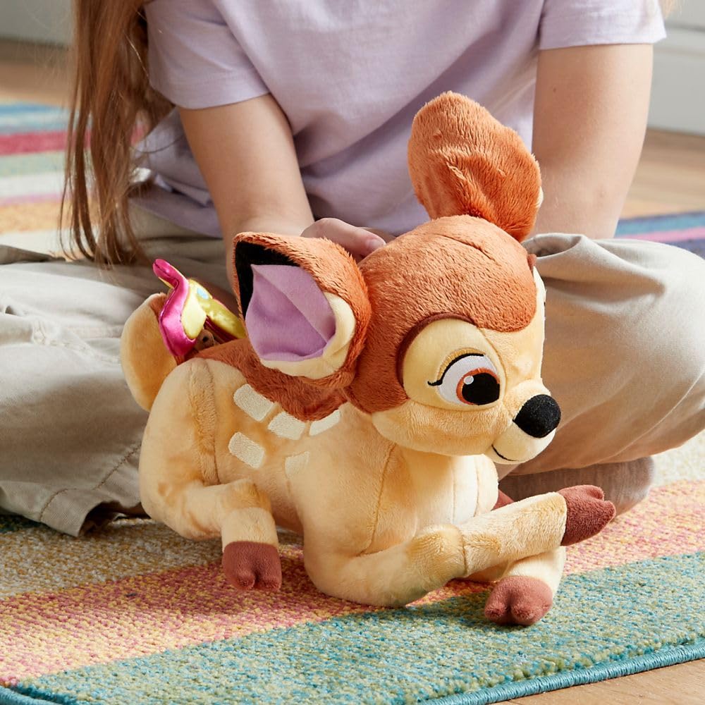 Disney Store Official Bambi Medium Soft Toy – Detailed Plush with Embroidered Features & Satin Butterfly