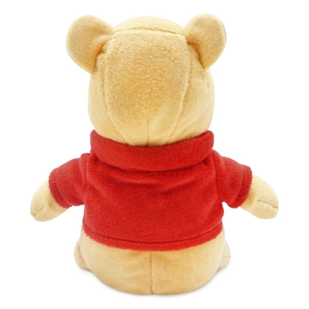 Disney Winnie the Pooh Mini Bean Bag Plush - Soft Stuffed Animal with Embroidered Features & Attached Red Sweater
