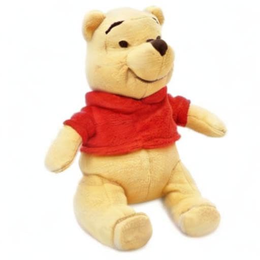 Disney Winnie the Pooh Mini Bean Bag Plush - Soft Stuffed Animal with Embroidered Features & Attached Red Sweater