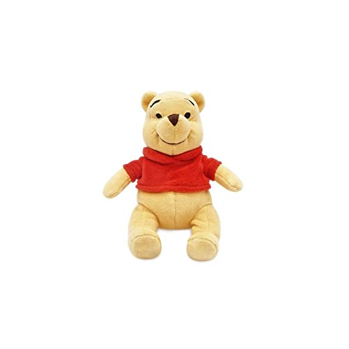 Disney Winnie the Pooh Mini Bean Bag Plush - Soft Stuffed Animal with Embroidered Features & Attached Red Sweater