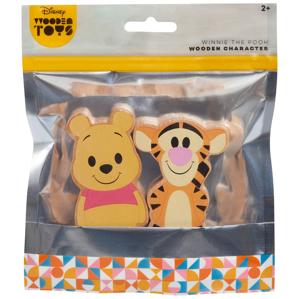 Disney Wooden Toys Winnie the Pooh & Tigger 2-Piece Figure Set for Kids Ages 2+