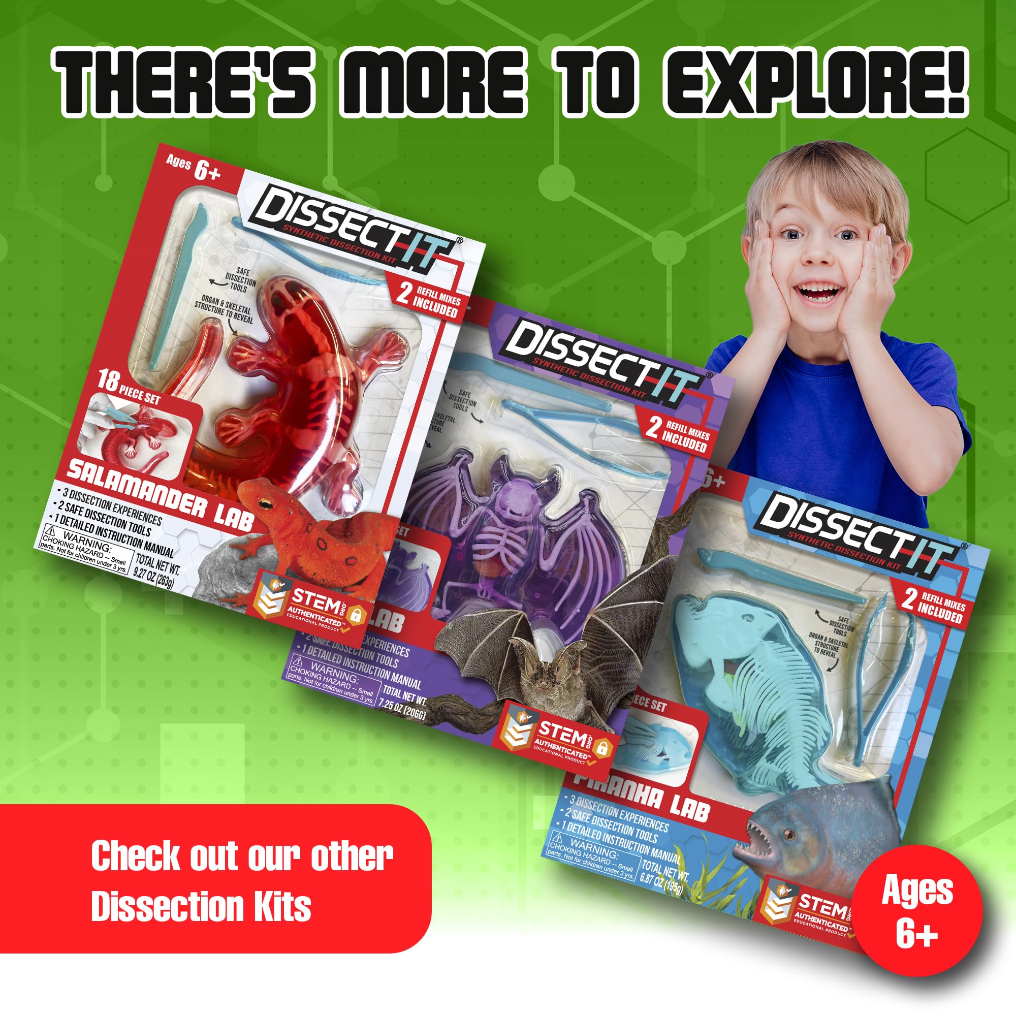 Dissect It Synthetic Frog Dissection Kit for Kids - STEM Anatomy Learning Toy Ages 6+