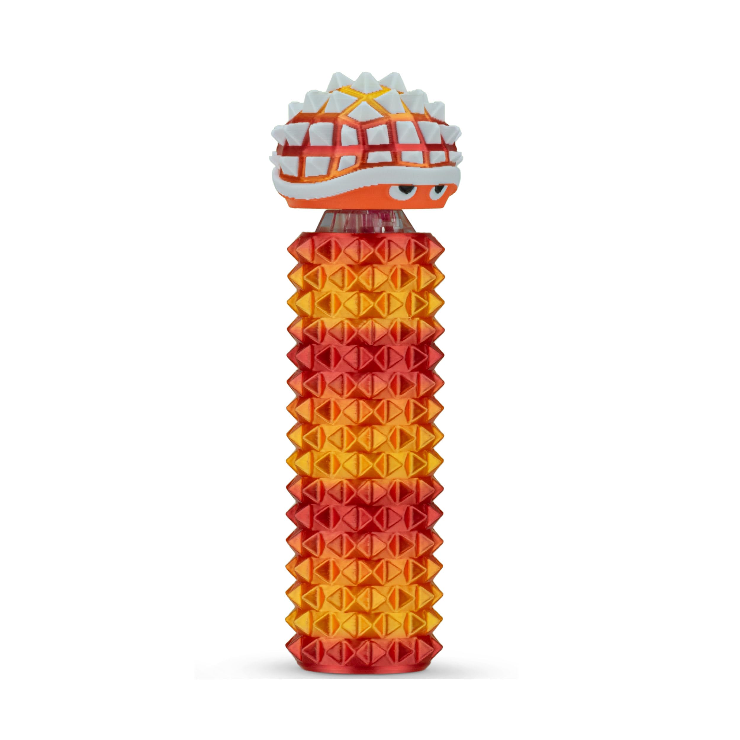 Distractibles Shelly Fidget Clicker | Textured Sensory Tool with Lanyard for Focus (Neon Nova)