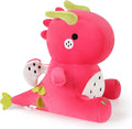Ditucu 10-Inch Dragon Fruit Dinosaur Plush – Soft Red Stuffed Animal Toy for Kids and Dino Lovers
