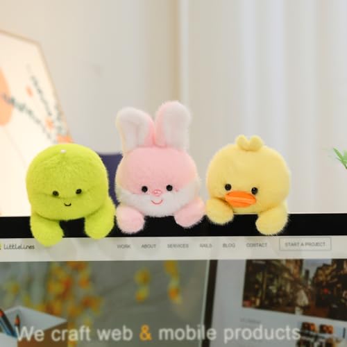 Ditucu 6-Inch Palm-Sized Duck Stuffed Animal – Soft Yellow Plush Toy with Gift Box