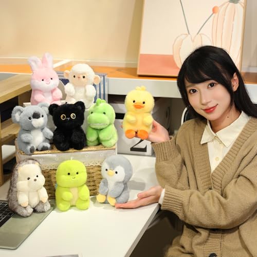 Ditucu 6-Inch Palm-Sized Duck Stuffed Animal – Soft Yellow Plush Toy with Gift Box