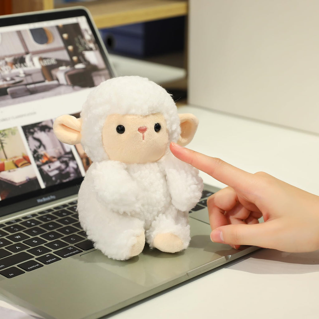 Ditucu Palm-Sized Sheep Stuffed Animal – 6 Inch Soft Lamb Plush Toy, Cute Small Plushies for Kids