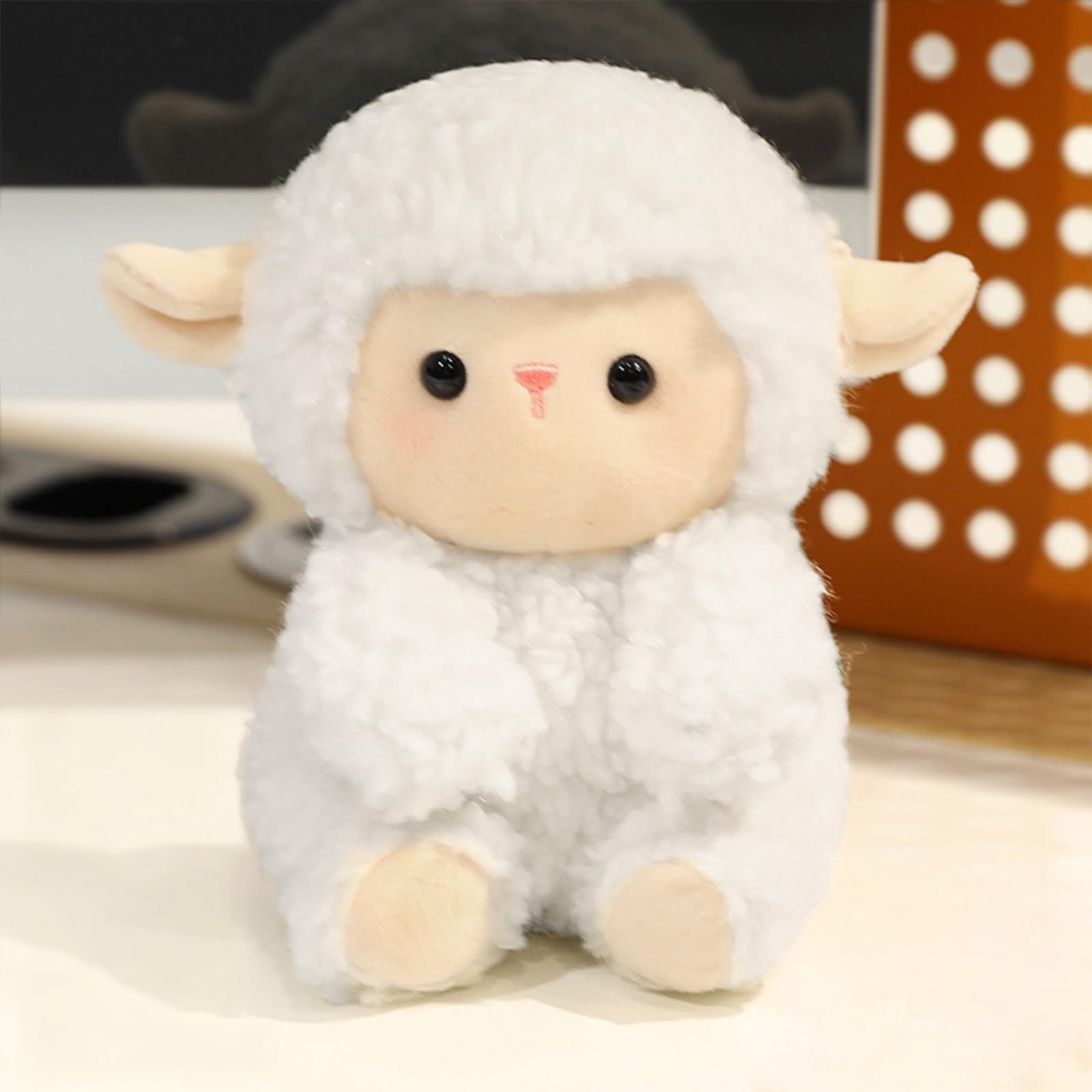 Ditucu Palm-Sized Sheep Stuffed Animal – 6 Inch Soft Lamb Plush Toy, Cute Small Plushies for Kids