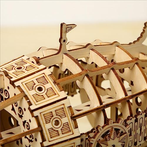 DIY Airship 3D Wooden Puzzle Kit – 160-Piece Brainteaser for Adults and Teens