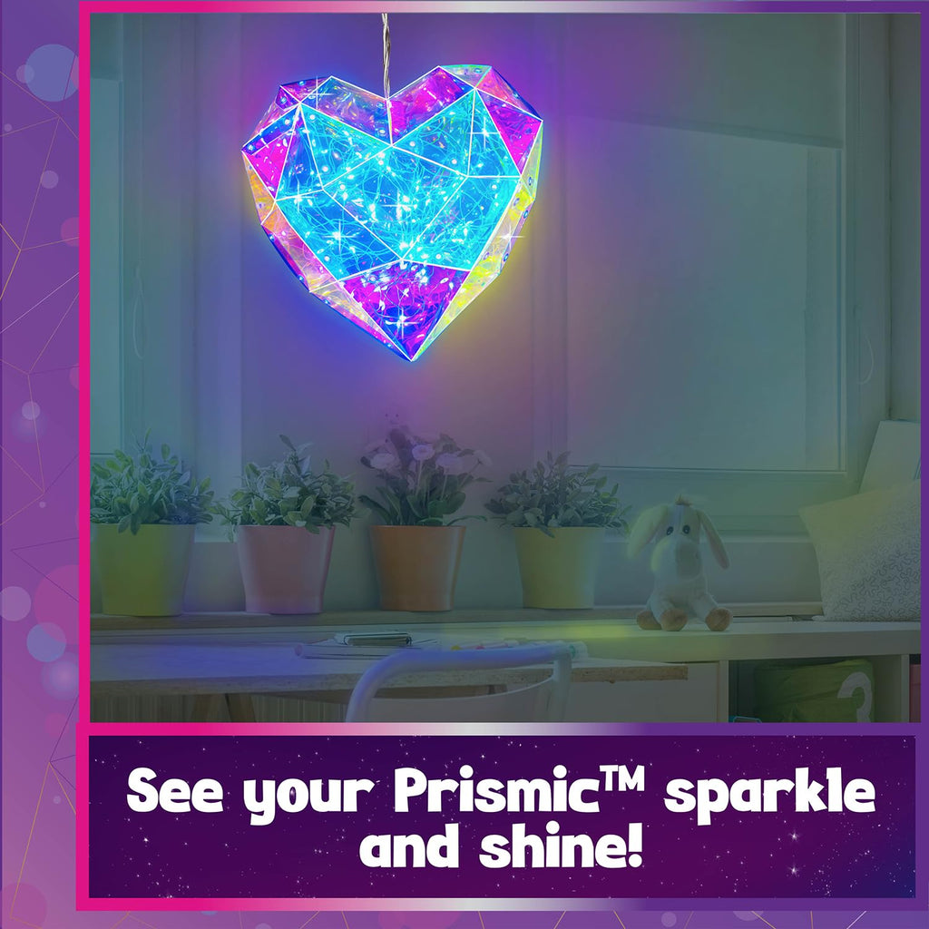 DIY Night Light Kit for Girls 3D Heart Puzzle - PURPLE LADYBUG Craft Set for Ages 12+