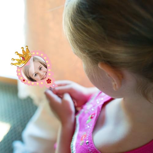DIY Princess Mirror Craft Set – 12 Wooden Hand Mirrors for Kids by Fennoral