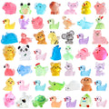 DIYDEC 60-Piece Luminous Mini Resin Animal Figures - 60 Styles Glow in the Dark Tiny Figurines for Party Favors, Garden Decor, Dollhouse Accessories