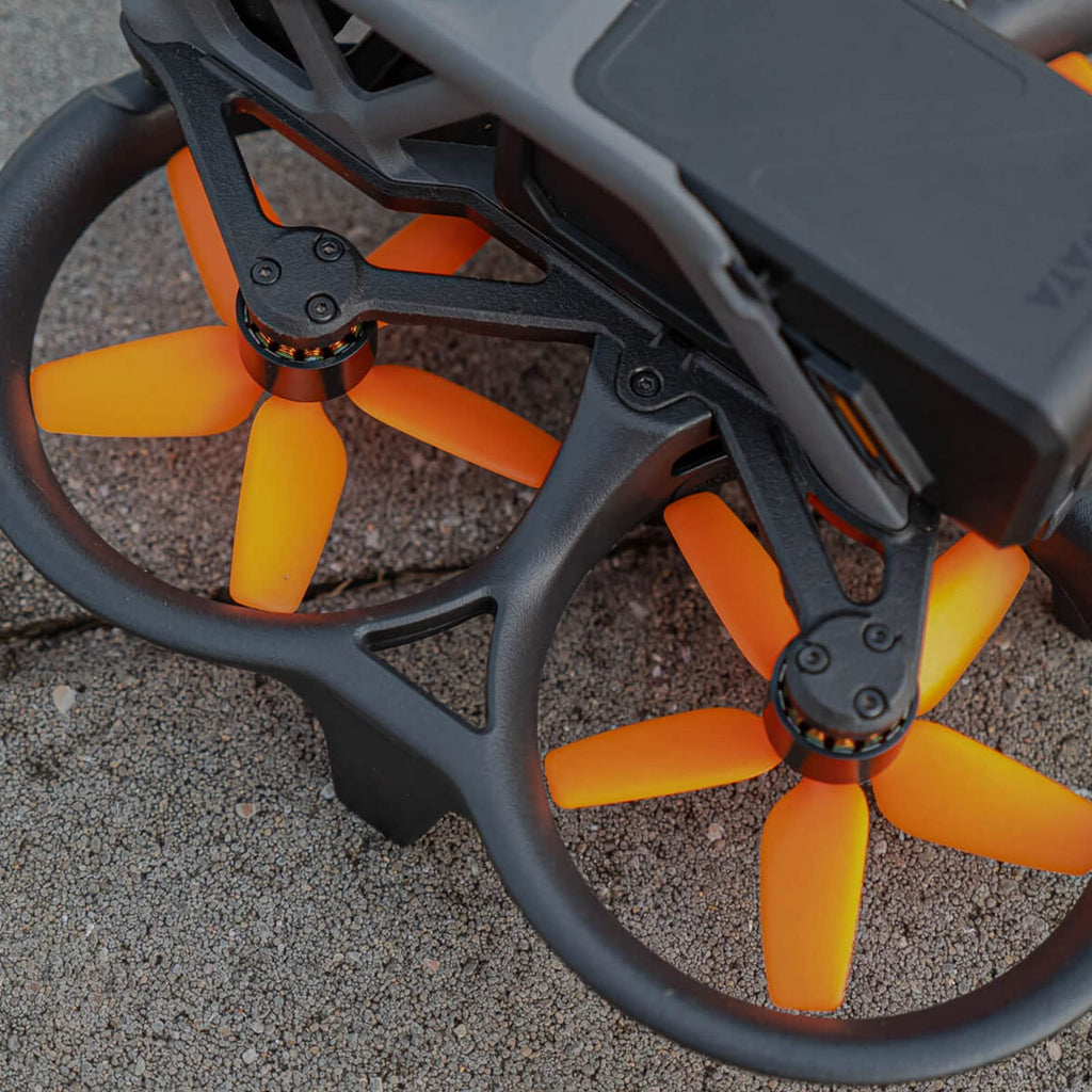 DJI Avata Replacement Propellers - Orange, 8 Pack (4 CW + 4 CCW) with Mounting Screws