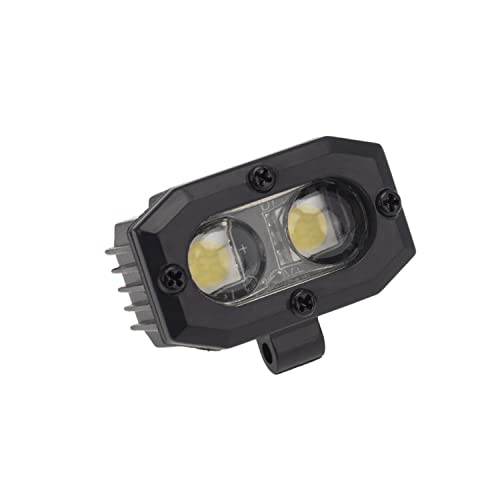 DKKY RC Car LED Spotlights for 1/10 Scale Crawlers – 4 Dual Adjustable Lights (No Controller)