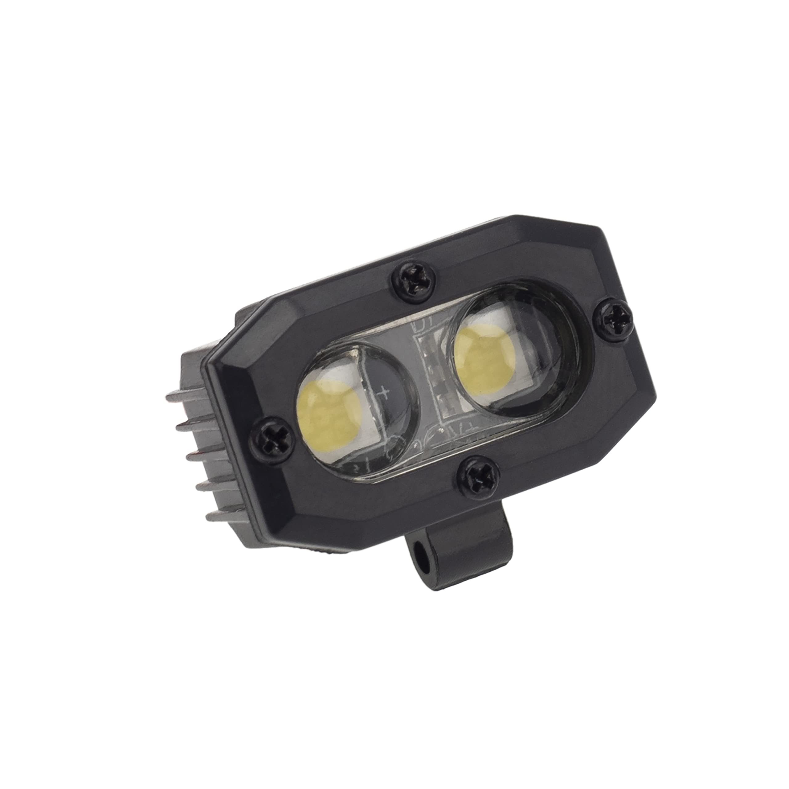 DKKY RC Car LED Spotlights for 1/10 Scale Crawlers – 4 Dual Adjustable Lights (No Controller)