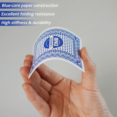 DNB 4 Deck Canasta Cards – Blue Playing Cards with Point Values and Rules