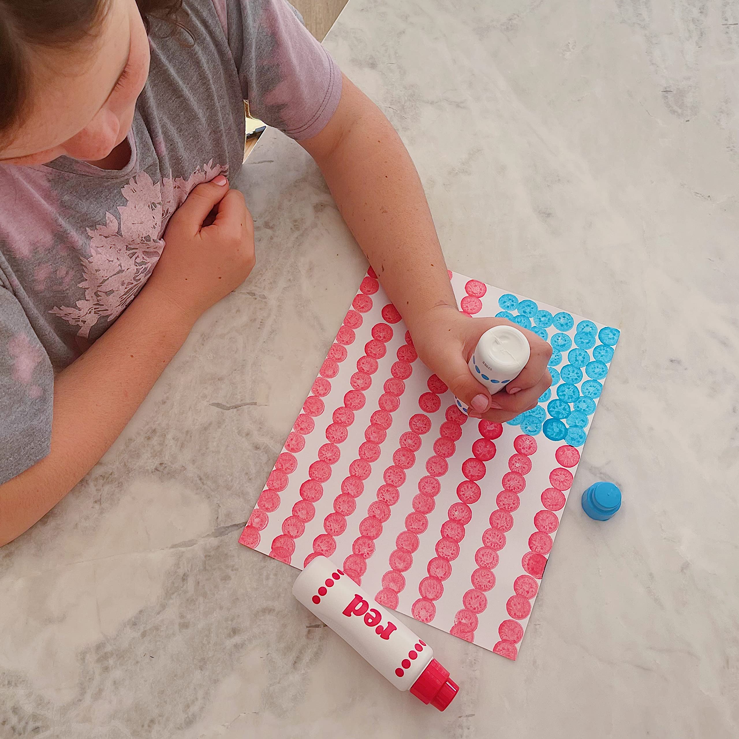 Do A Dot Art! Rainbow Washable Dot Markers Set - 4 Non-Toxic Colors for Toddlers & Kids