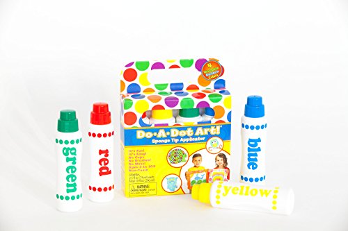 Do A Dot Art! Rainbow Washable Dot Markers Set - 4 Non-Toxic Colors for Toddlers & Kids