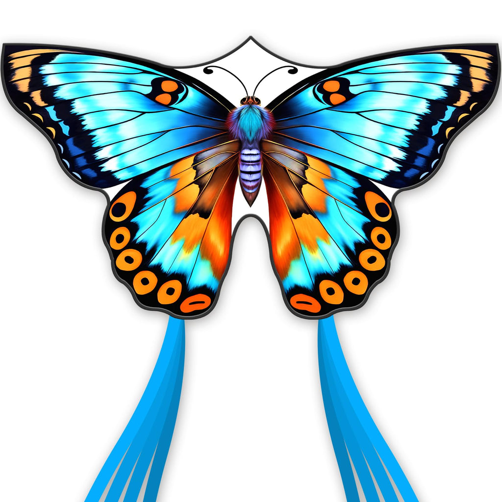 Doinfly Butterfly Kite for Kids – Easy to Fly with 328 ft Line & Winder, 55 inch, Polyester