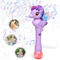 Dolanus Unicorn Bubble Wand with Lights and Music for Kids Ages 3-6, Purple