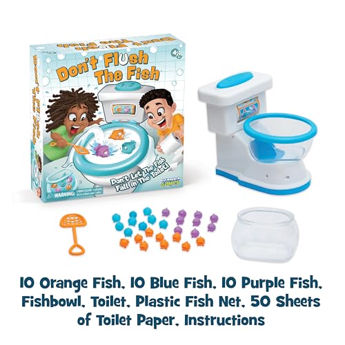 Don't Flush The Fish Balancing Board Game for Kids Ages 4+ | Family Game Night