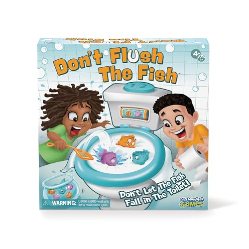 Don't Flush The Fish Balancing Board Game for Kids Ages 4+ | Family Game Night
