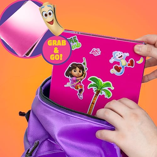 Dora Magnetic Playset - 75 Pieces, Portable Tin, Travel Toy for Ages 4+