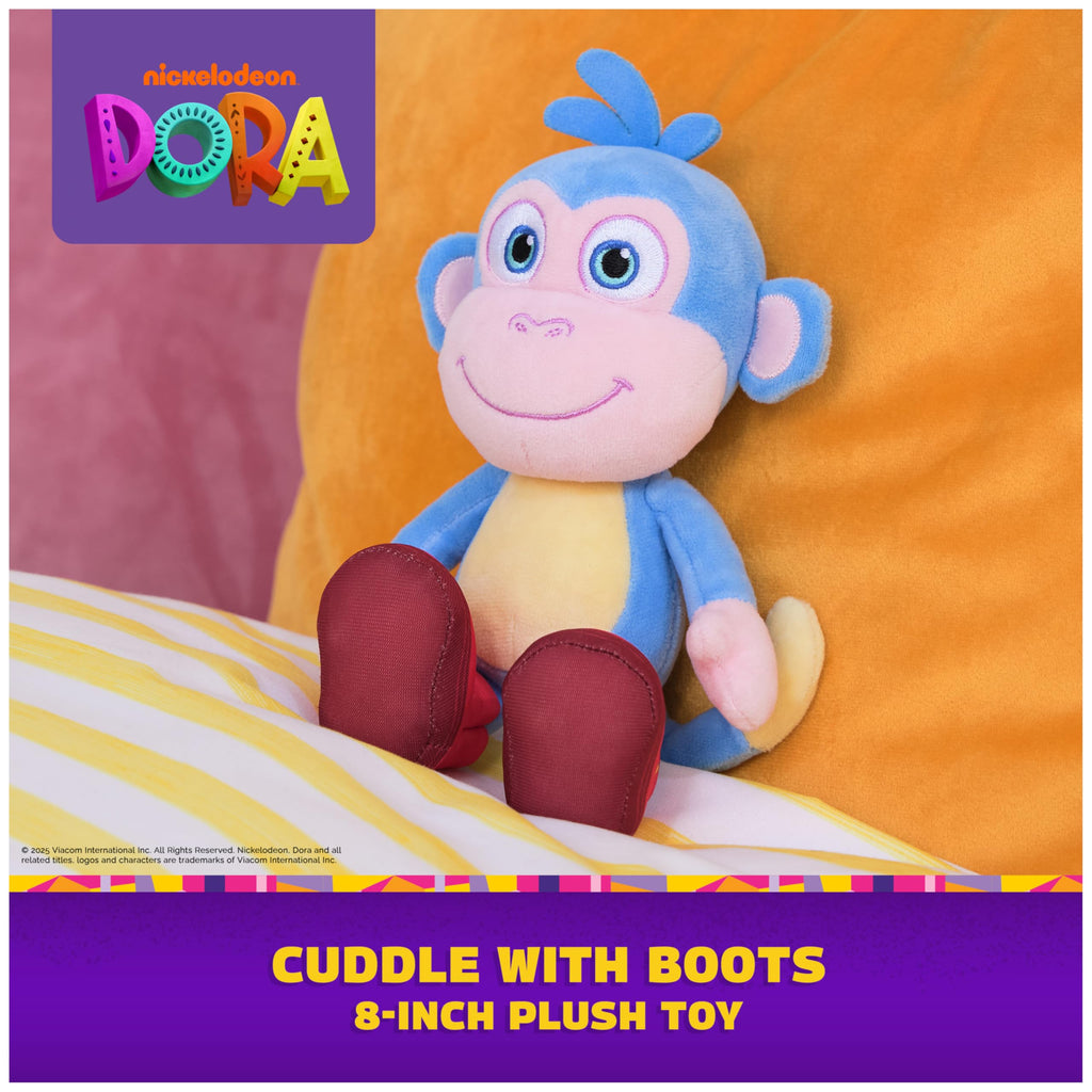 Dora Official Boots Plush Doll – 8-Inch Soft Plush Toy, Ages 3+