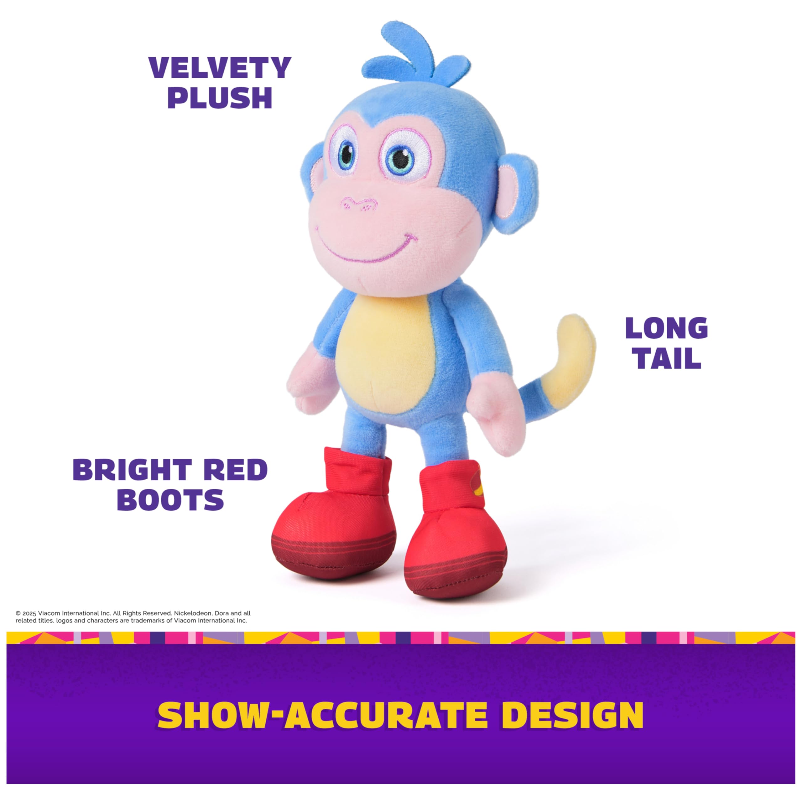 Dora Official Boots Plush Doll – 8-Inch Soft Plush Toy, Ages 3+