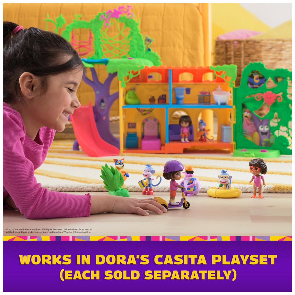 Dora Swipe & Surprise Adventure Pack with Boots & Swiper Figures – Ages 3+