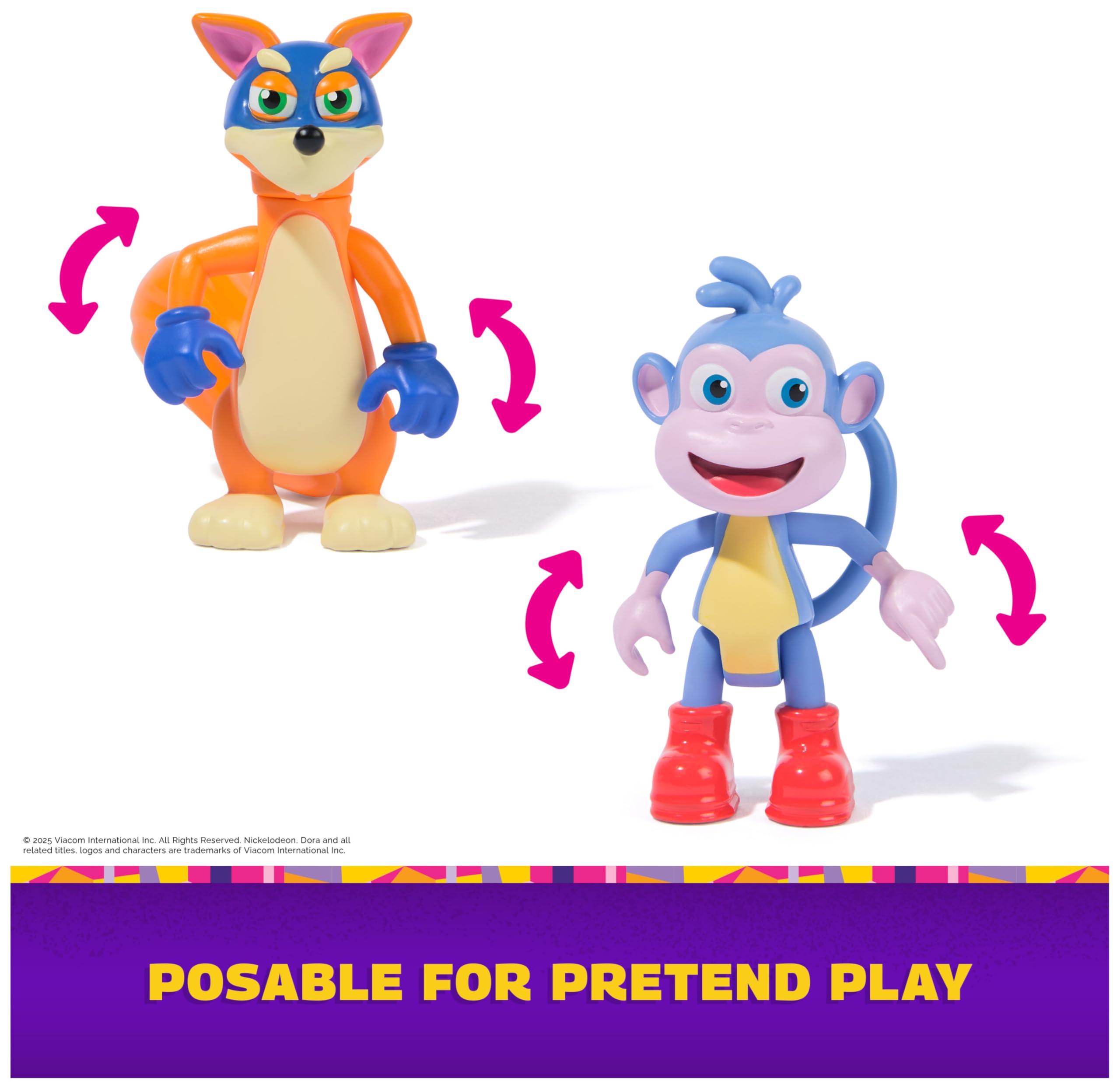Dora Swipe & Surprise Adventure Pack with Boots & Swiper Figures – Ages 3+