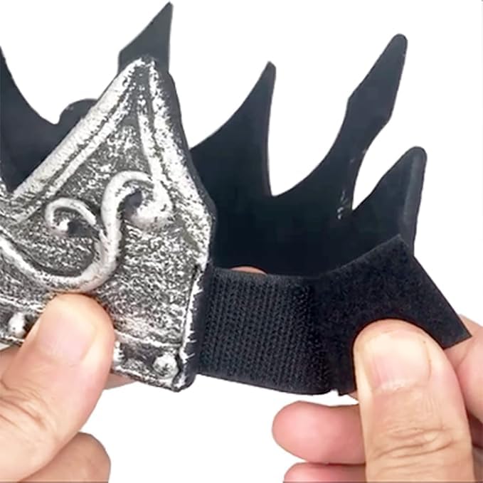 DothRayan Royal King Crown - Adjustable Foam Crown for Cosplay, Halloween & Party Costumes