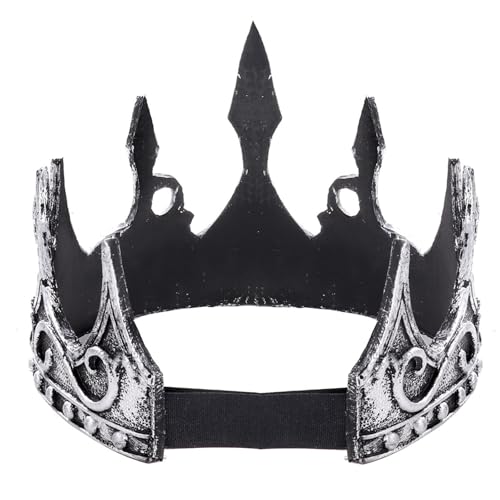DothRayan Royal King Crown - Adjustable Foam Crown for Cosplay, Halloween & Party Costumes
