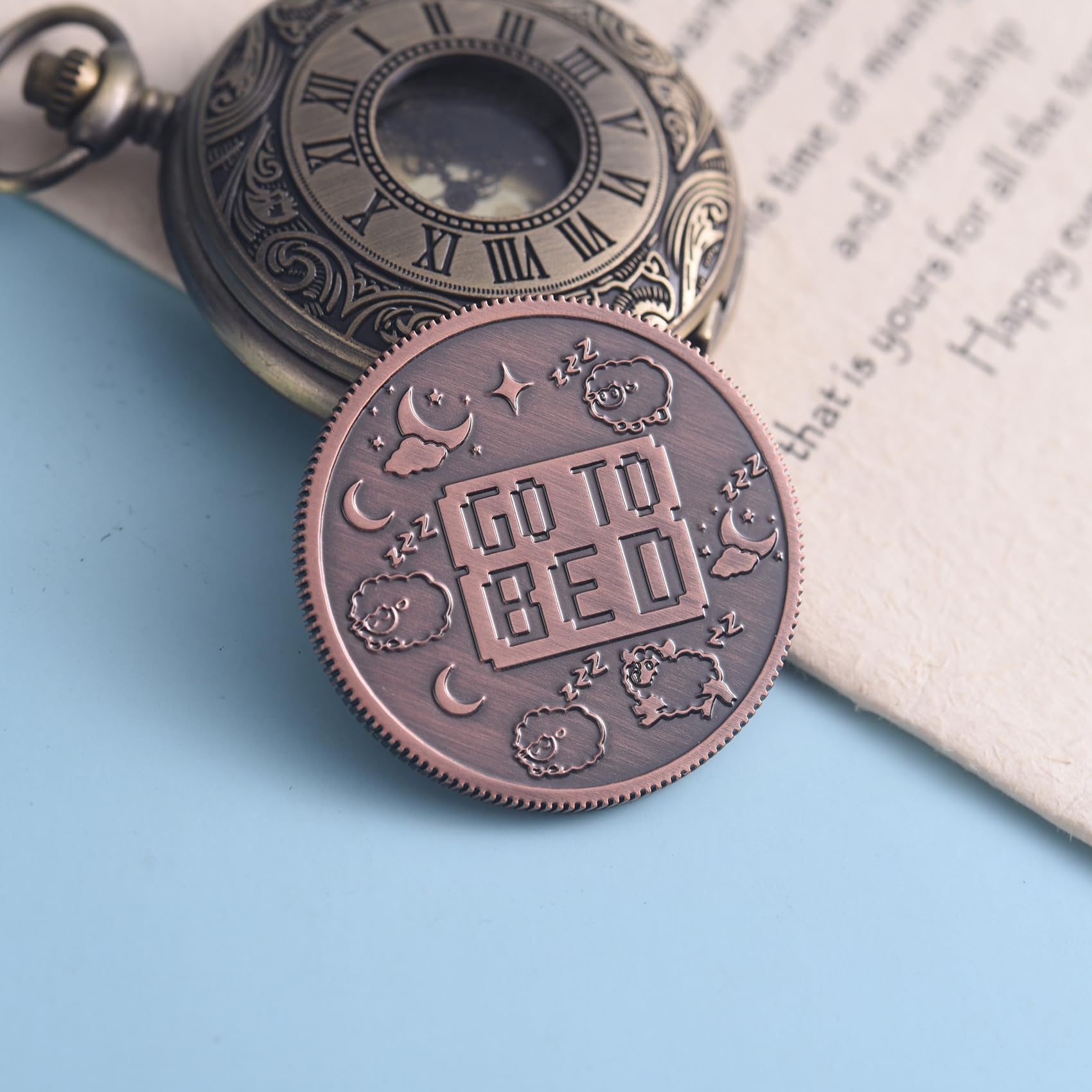 Double-Sided Decision Maker Coin for Gamers – LParkin 40mm Brass Flip Coin