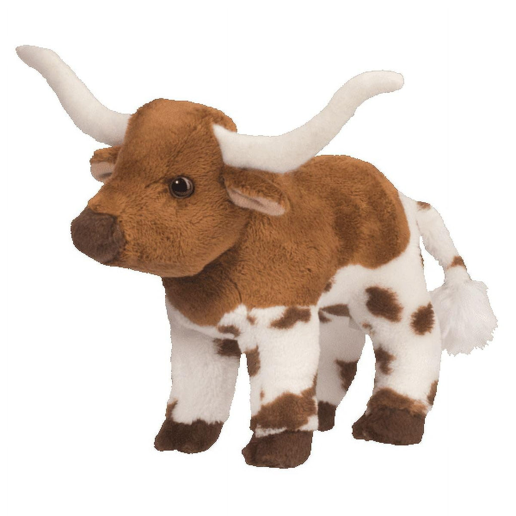 Douglas Zeb Texas Longhorn Bull Plush – Soft Stuffed Animal Toy, 6 Inches
