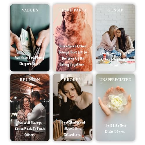 DPEHAKMK Message of Love Oracle Cards – 54 Cards for Love, Twin Flame & Soulmate Guidance