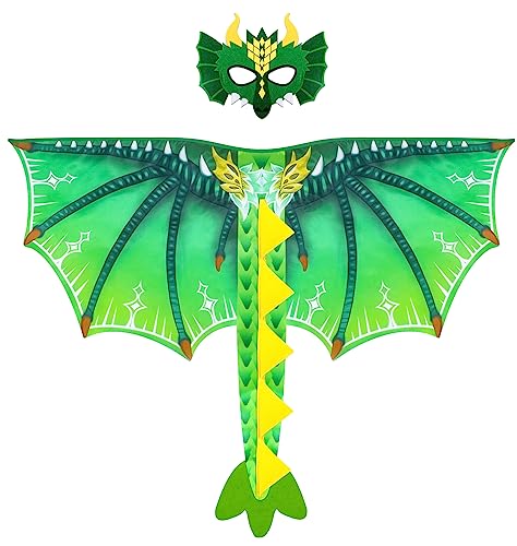 D.Q.Z Toddler Dragon Wings Costume – Lightweight Dress-Up Wings for Kids Age 4, Boys & Girls